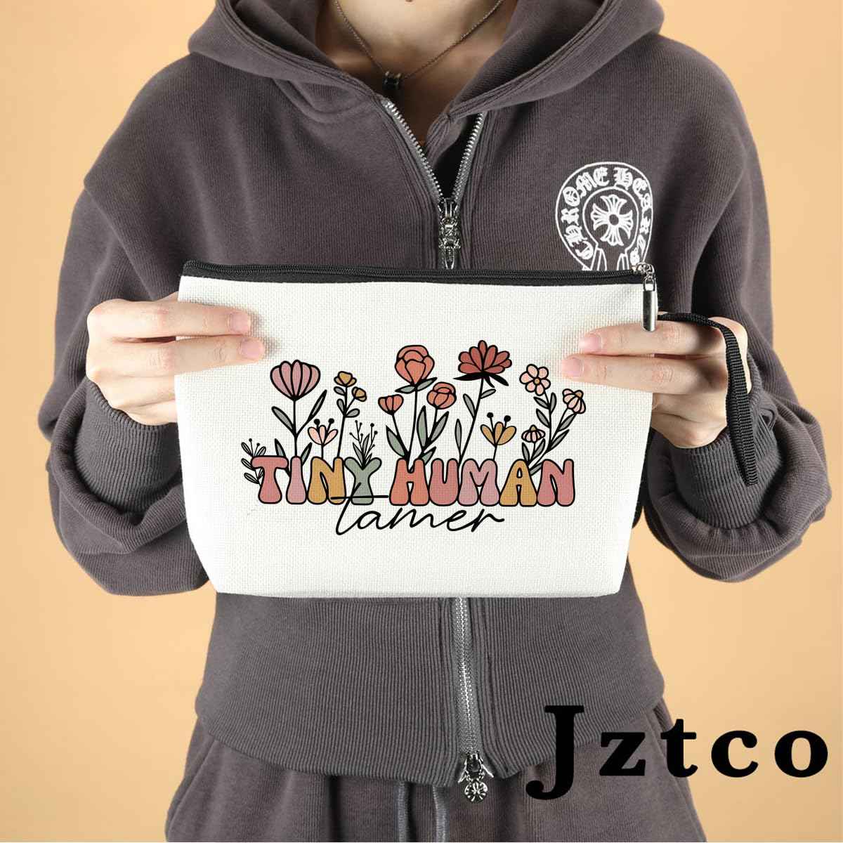 Jztco Teacher Gifts Funny Makeup Bag Teachers Appreciation Gifts Must Haves for Women Teachers Tutor Educator Thank You Gift Toiletry Bag Graduation Teacher Birthday Gift Teaching Cosmetic Bags