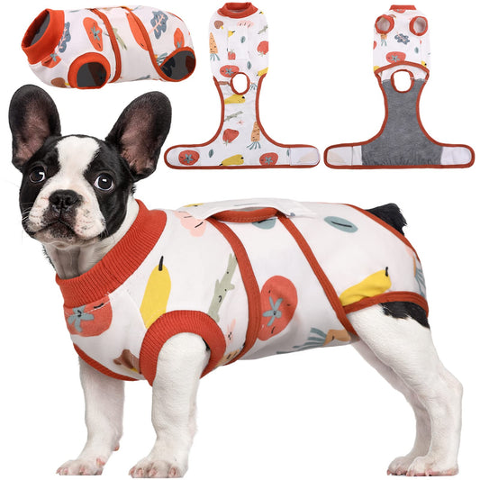 Kuoser Recovery Suit for Dogs Cats After Surgery, Professional Pet Recovery Shirt Dog Abdominal Wounds Bandages, Substitute E-Collar & Cone,Prevent Licking Dog Onesies Pet Surgery Recovery Suit