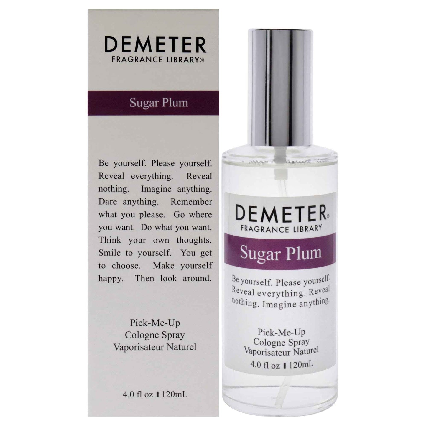 Demeter Sugar Plum Cologne Spray for Unisex, 4 Ounce