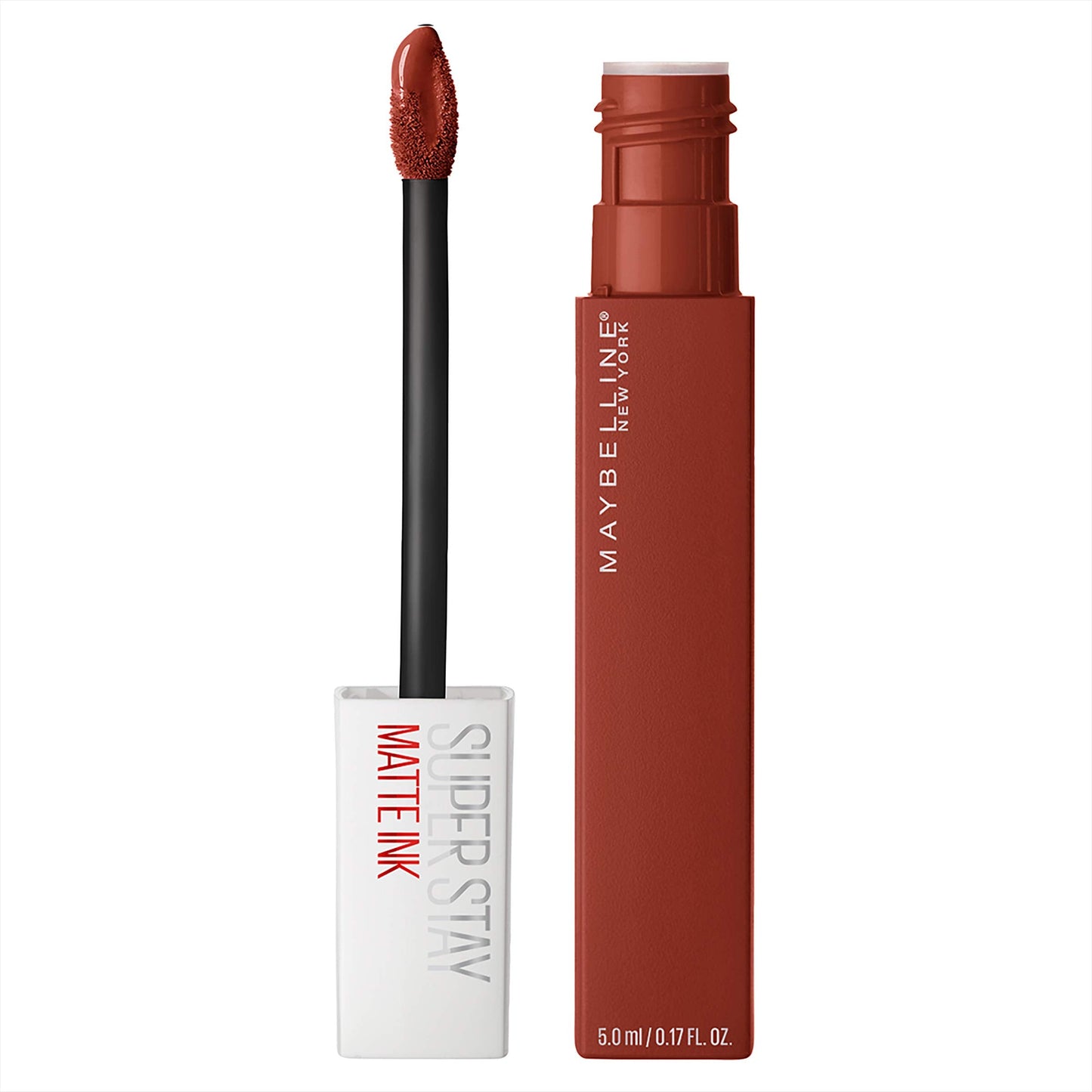 Maybelline Super Stay Matte Ink Liquid Lipstick Makeup, Long Lasting High Impact Color, Up to 16H Wear, Ground-Breaker, Maple Leaf Red, 1 Count