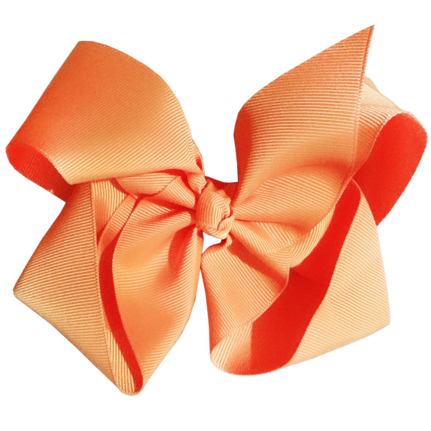 Hair Clips Boutique Hair Bows Alligator Clip for Women Girl Hairpin 6 Inch TSFJ02 (Orange)