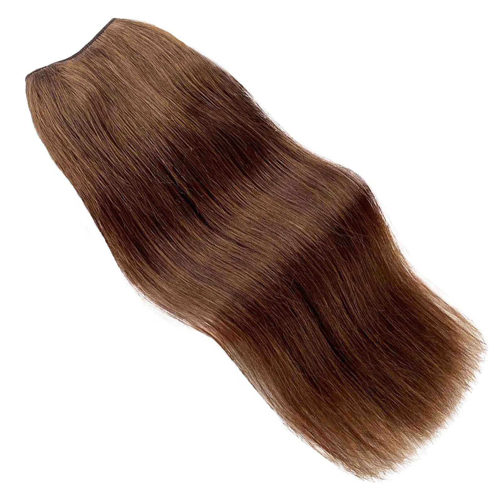 Benafee Brown One Piece Clip in Hair Extensions Real Human 100 Gram 22 Inch Full Head Seamless Double Weft ins No Shedding, 3.5274 Ounce