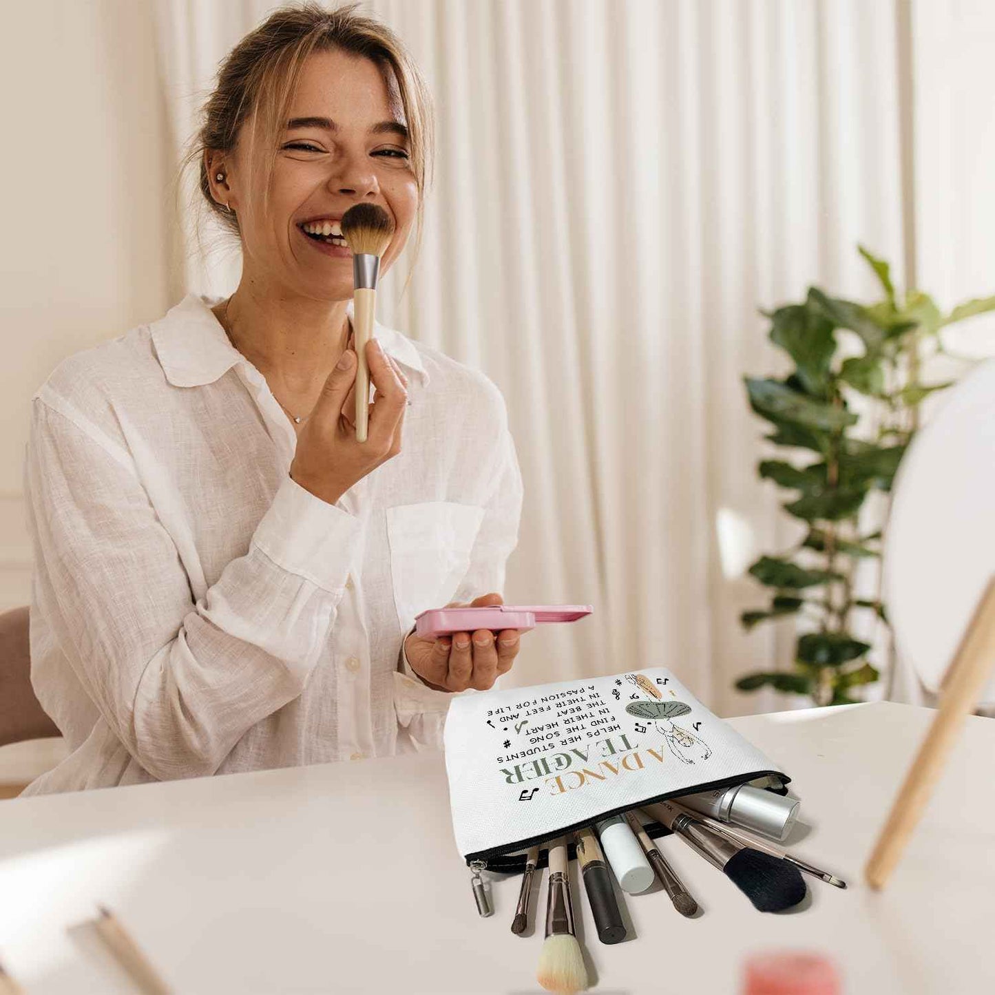 Rizotus Multifunction Makeup Bag Purse - Appreciation Gift for Her, Women, Coworker, Dance Teacher, Dancer, Travel Accessories