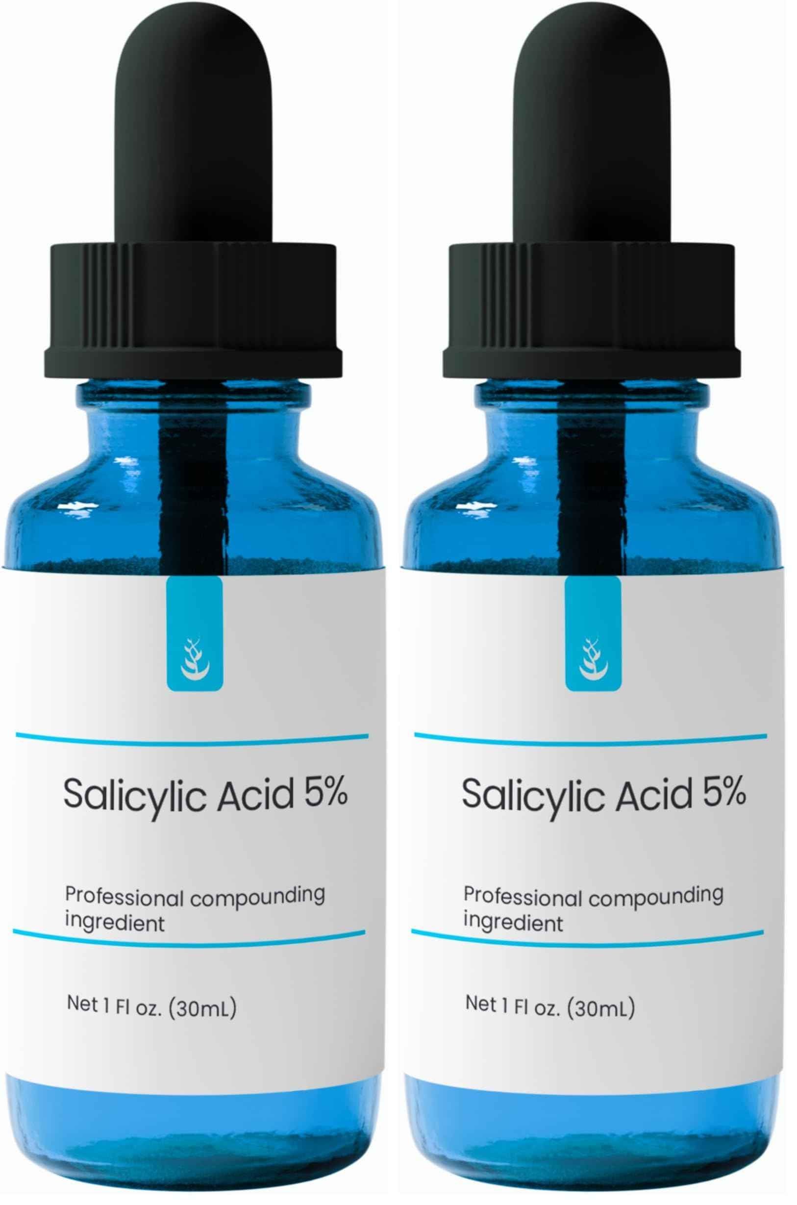 Pure Original Ingredients Salicylic Acid 5% Solution (30 mL), Pure & Simple Serum (Pack of 2)