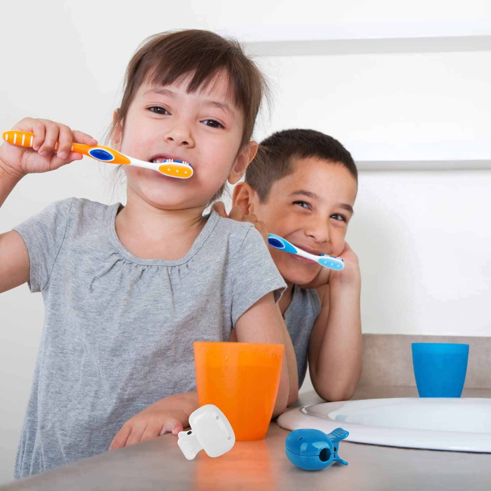 Waenerec 6 Pack Toothbrush Covers Portable Toothbrush Protector Coverings Clips Tooth Brush Storage Head Cover Cap Tooth Brush Covers for Kids Bathroom Home Travel Tooth Brush Case