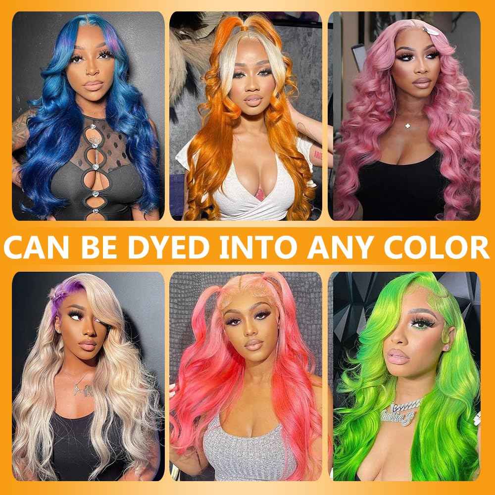 QTHAIR 16A Blonde #613 Body Wave 4X4 HD Lace Closure Transparent Lace Frontal Closure 20 inch Closure for Brazilian Body Wave Bundles Human Hair Invisible Knots Melt to Skin
