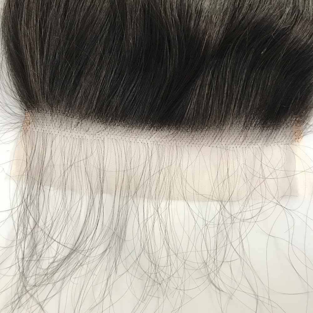 Grand Nature 5x5 HD Lace Closure, Virgin Human Hair Lace Closure Straight, Pre Plucked Natural Hair Line With Bleachable Knots