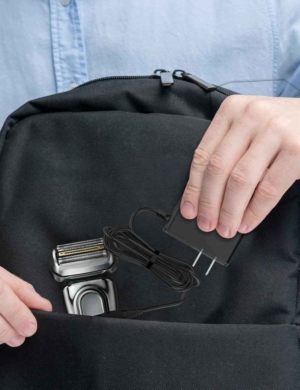 IBERLS 12V Charger Compatible with Braun Shaver and Silk-épil Series 9 7 5 3 1, Series 3, Series 5, Series 7, Series 9 3040s 5018s 7865cc 9290cc, S9 S7 S5 S3 S1, Replacement Charging Power Cord 5FT