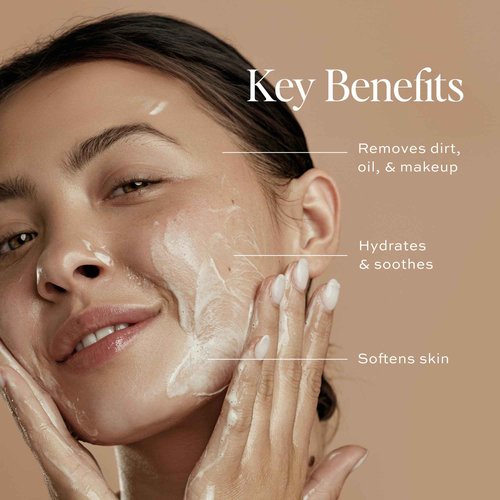 DIME Beauty Gentle Jelly Cleanser, Hydrating Facial Cleanser and Makeup Remover with Vitamin E, Face Wash for Sensitive Skin, 4 oz (120 ml)