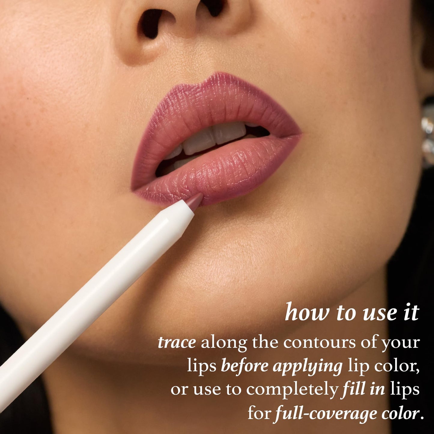 Julep With a Trace Retractable Creamy Long-Lasting Lip Liner, Black Cherry