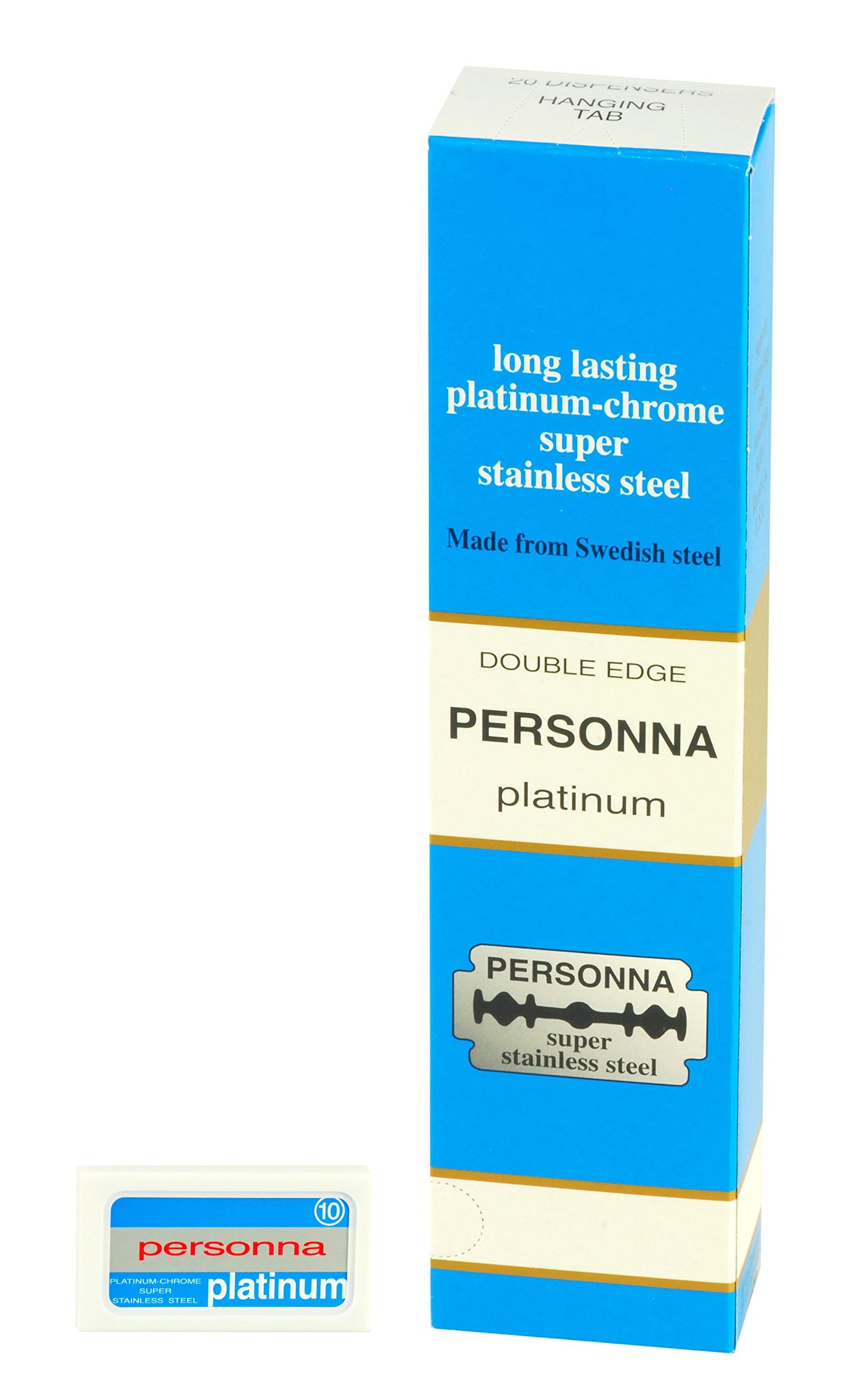 200 Israeli Personna Blue Razor Blades - Double Edge Blades - Personna Double Edge Razor Blades