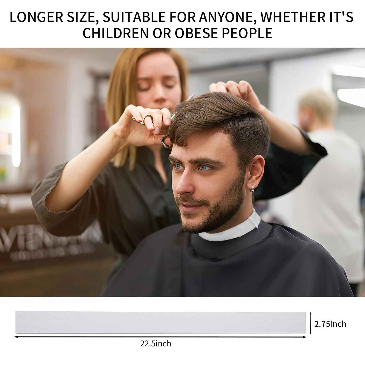 IOOROSE Pro 10 Rolls Neck Strips Hair Cutting Tool For Barber Shop Supplies Cutting Accessories Neck Paper