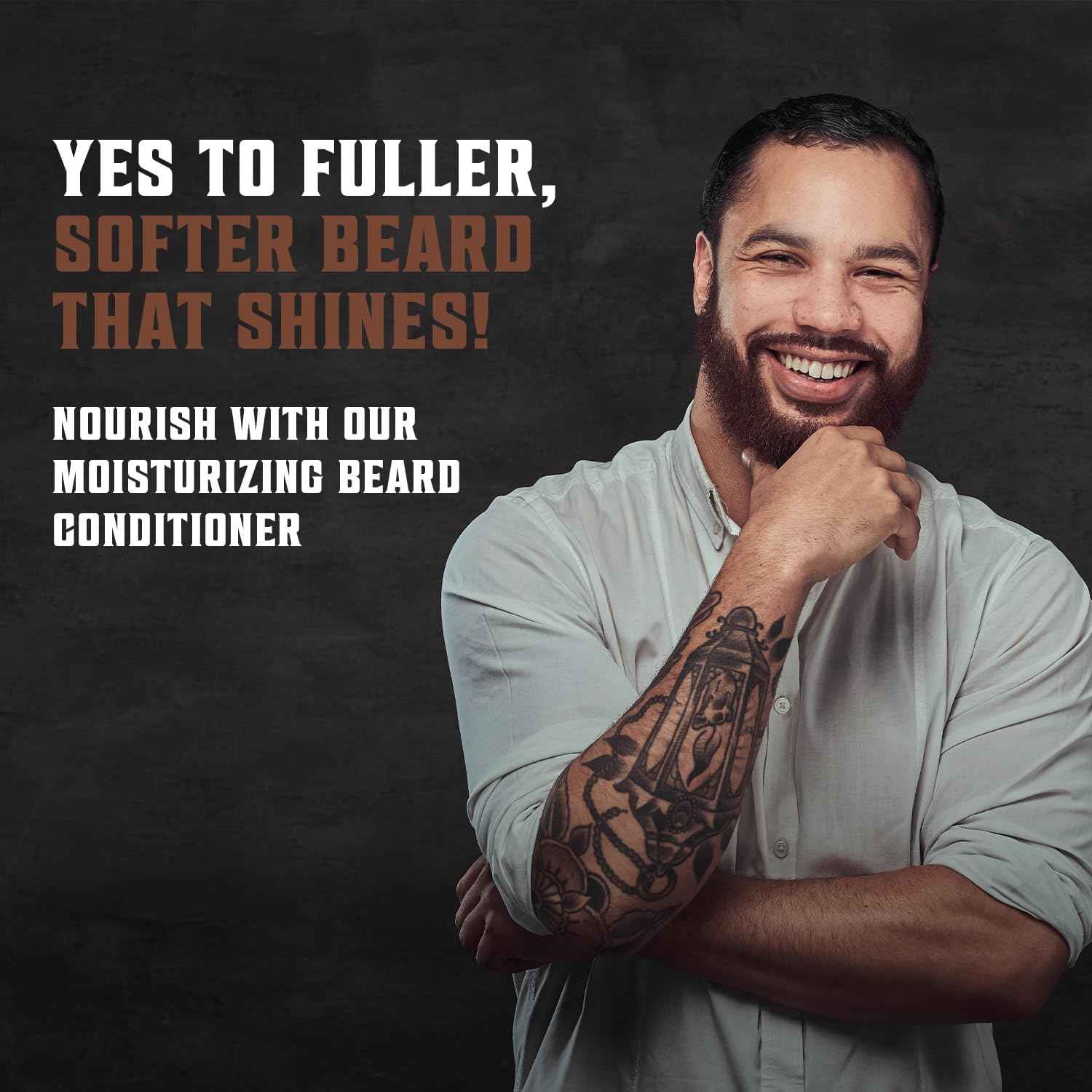 Viking Revolution Sandalwood Beard Conditioner for Men with Argan Oil and Jojoba Oil - Beard Softener and Strengthener Natural Beard Conditioner - Beard Care Moisturizer with Aloe Vera (33.8 Fl oz)