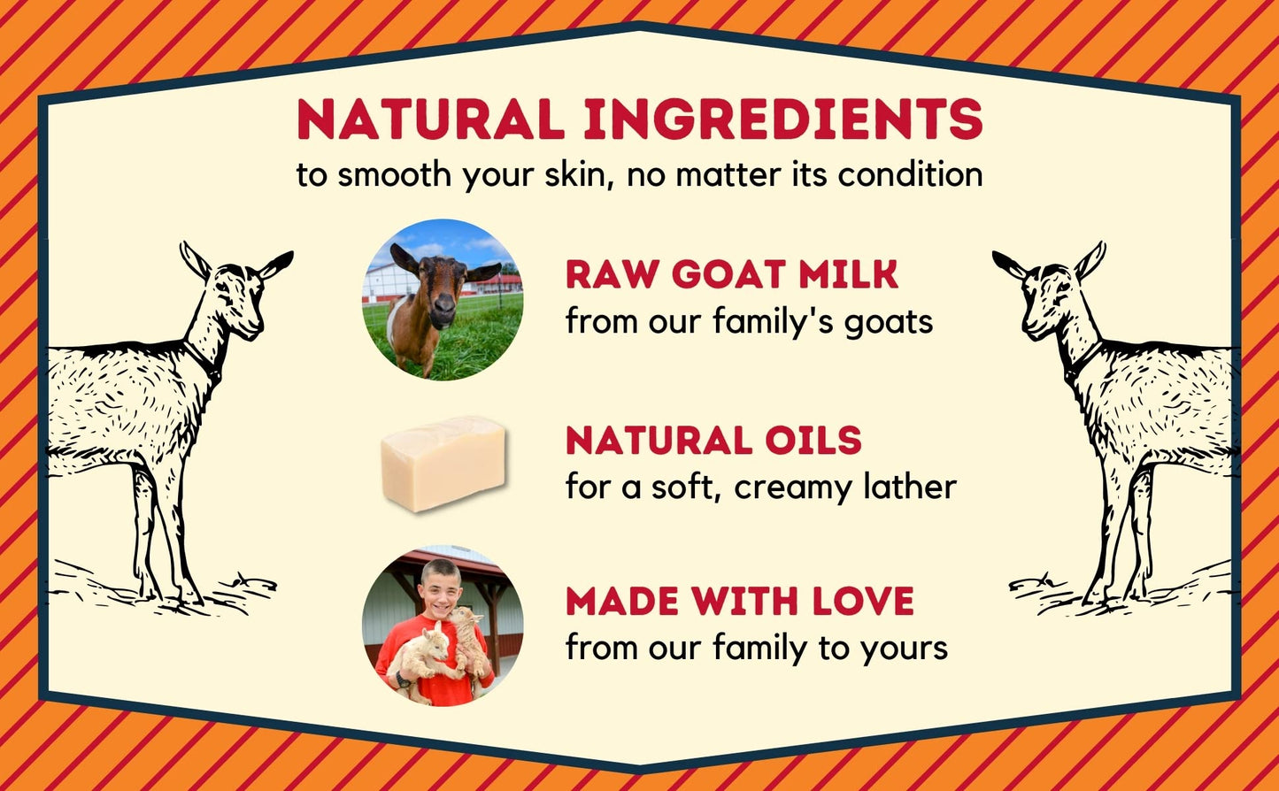 Goat Milk Stuff Goat Milk Soap - BLACK RASPBERRY | Made with Farm-Fresh Goat Milk, Goat Milk Soap for Face - Leaves Skin feeling Renewed and Natural - Handmade (Box of 4)