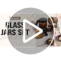 Amber Glass Jars with Lids 50 Pcs 2 oz - UV-Blocking, Leak-Proof with Labels & Spatulas (AstrivixDD)