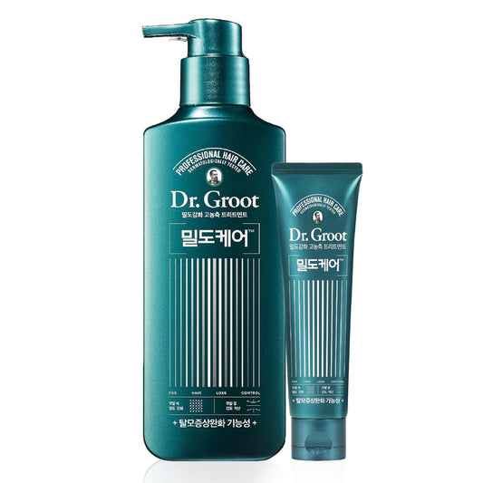 Dr. Groot Basil & Neroli Intensive Shampoo & Treatment Set (16.9fl oz) - Hair Volumizing & Strengthening with Rich Protein Formula, Korean Haircare