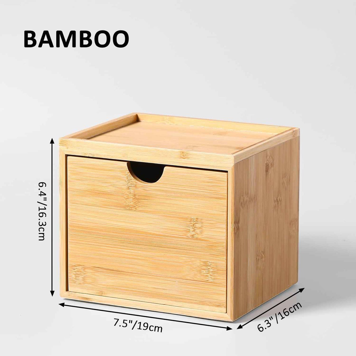 ZOBONETI Bamboo Disposable Face Towel Holder Compatible with Clean Skin Club Towel XL, Wooden Clean Towels Xl Container with Drawer, Facial Towels Storage Box for Bathroom Countertop