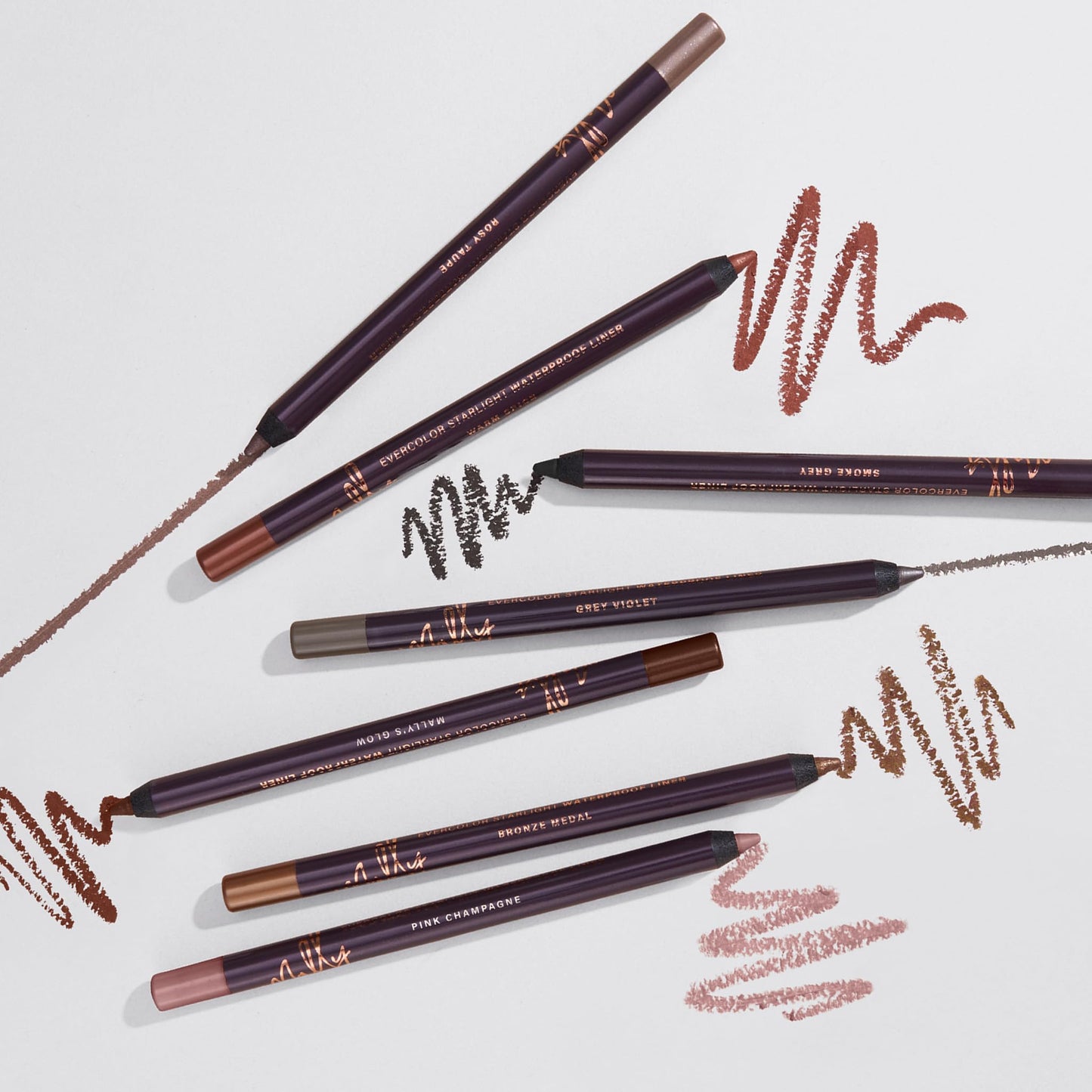 Mally Beauty Evercolor Starlight Waterproof Eyeliner - Warm Spice - Smudge-Proof, Longwear, Creamy Gel - Sharpenable Eyeliner