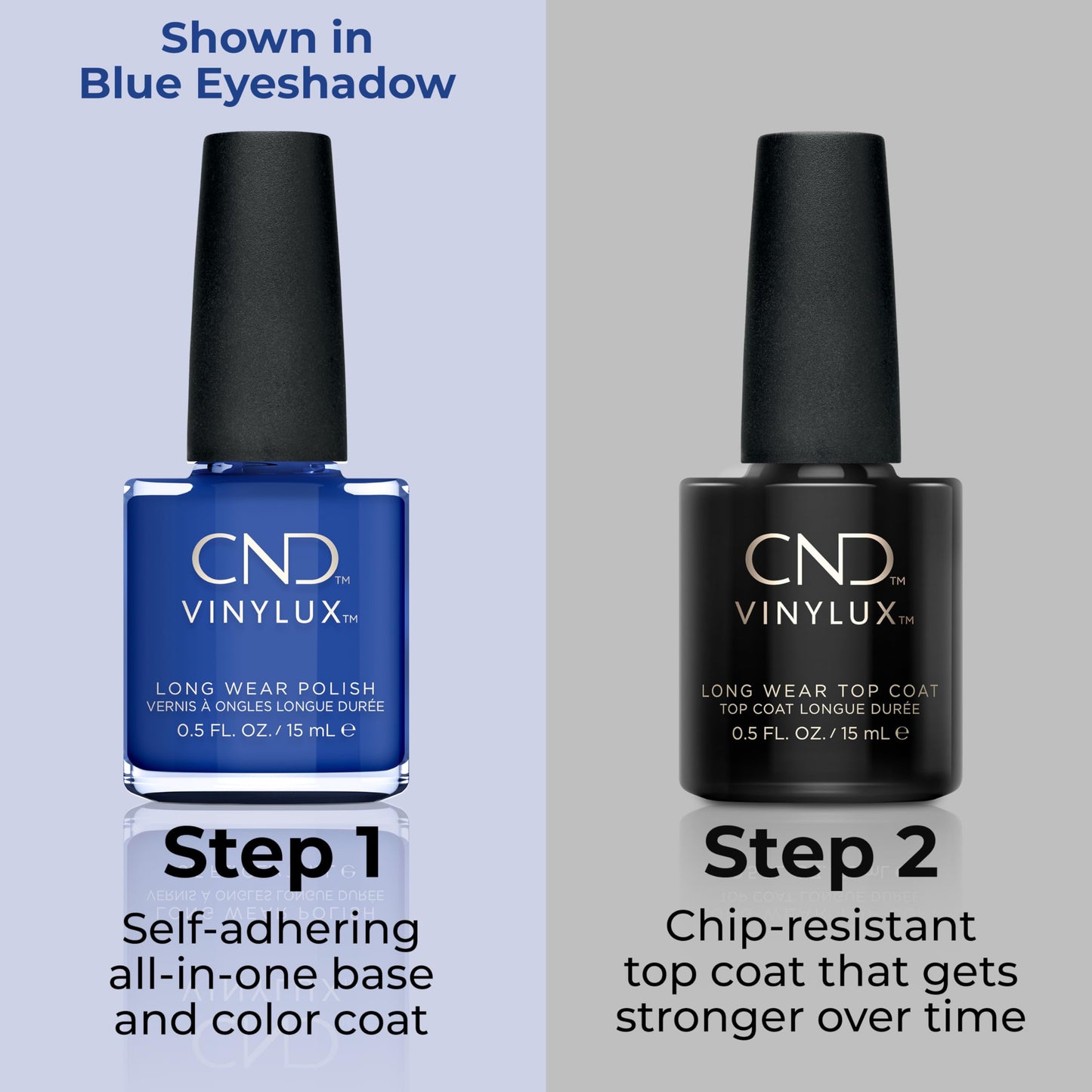 CND Vinylux Longwear Blue Nail Polish, Gel-like Shine & Chip Resistant Color, Creekside, 0.5 fl. oz