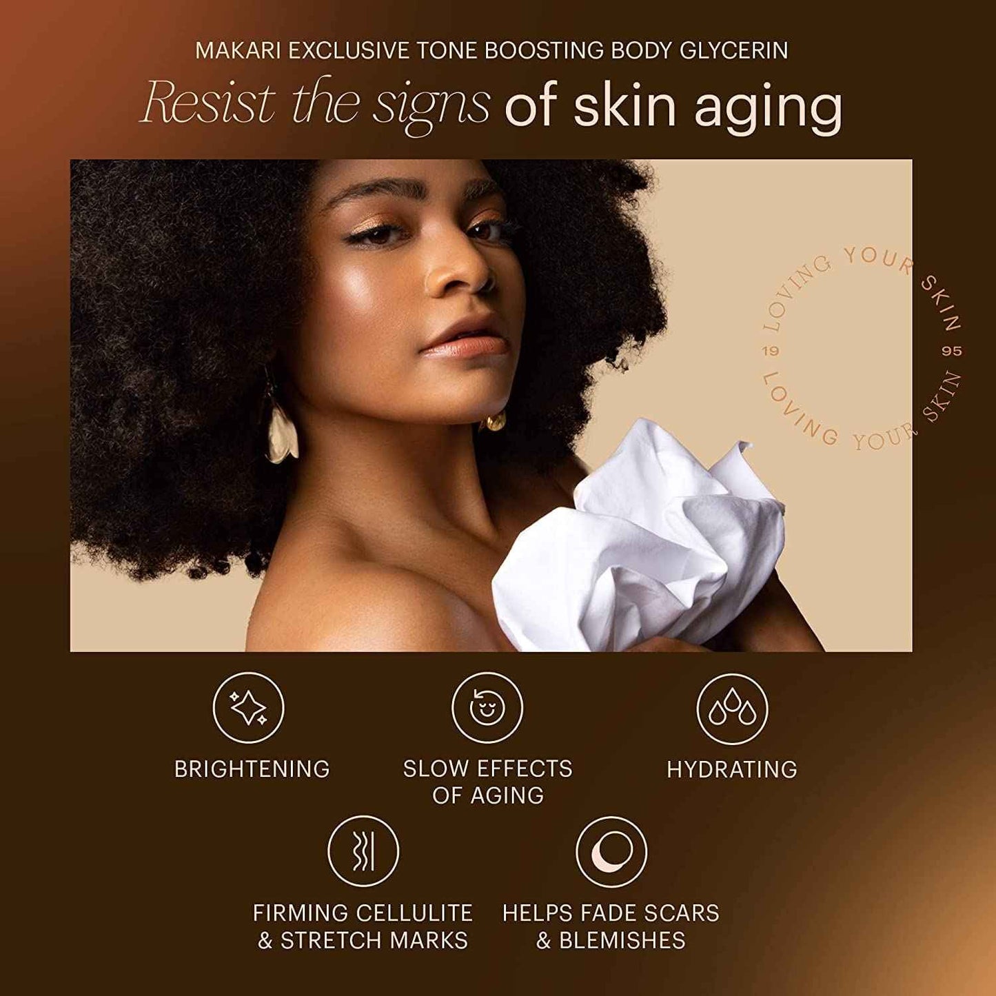 Makari Exclusive Active Intense Tone Boosting Body Glycerin (16.8 oz) | Skin-Brightening Body Glycerin | Moisturizes and Softens | Promotes Even Skin Tone | for All Skin Types Except Sensitive