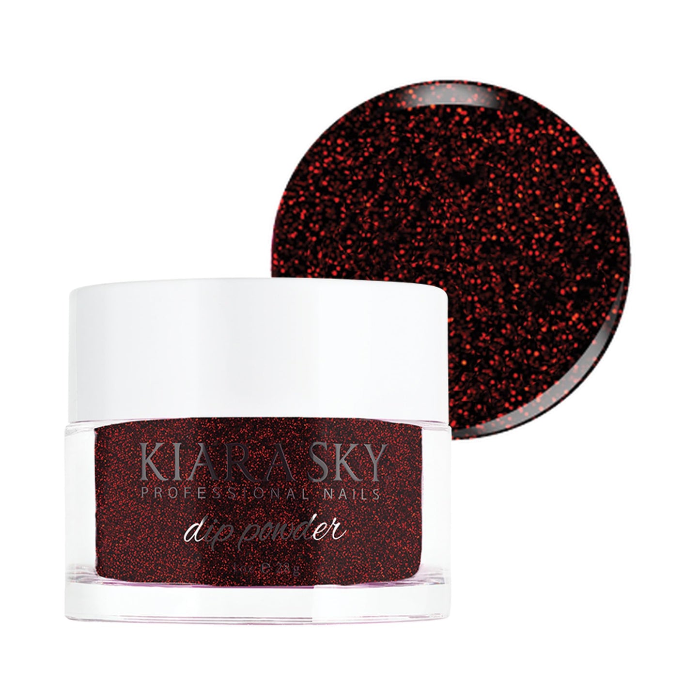 Kiara Sky Long Lasting Nail Dip Powder Red Tones 1 oz, I'm Bossy