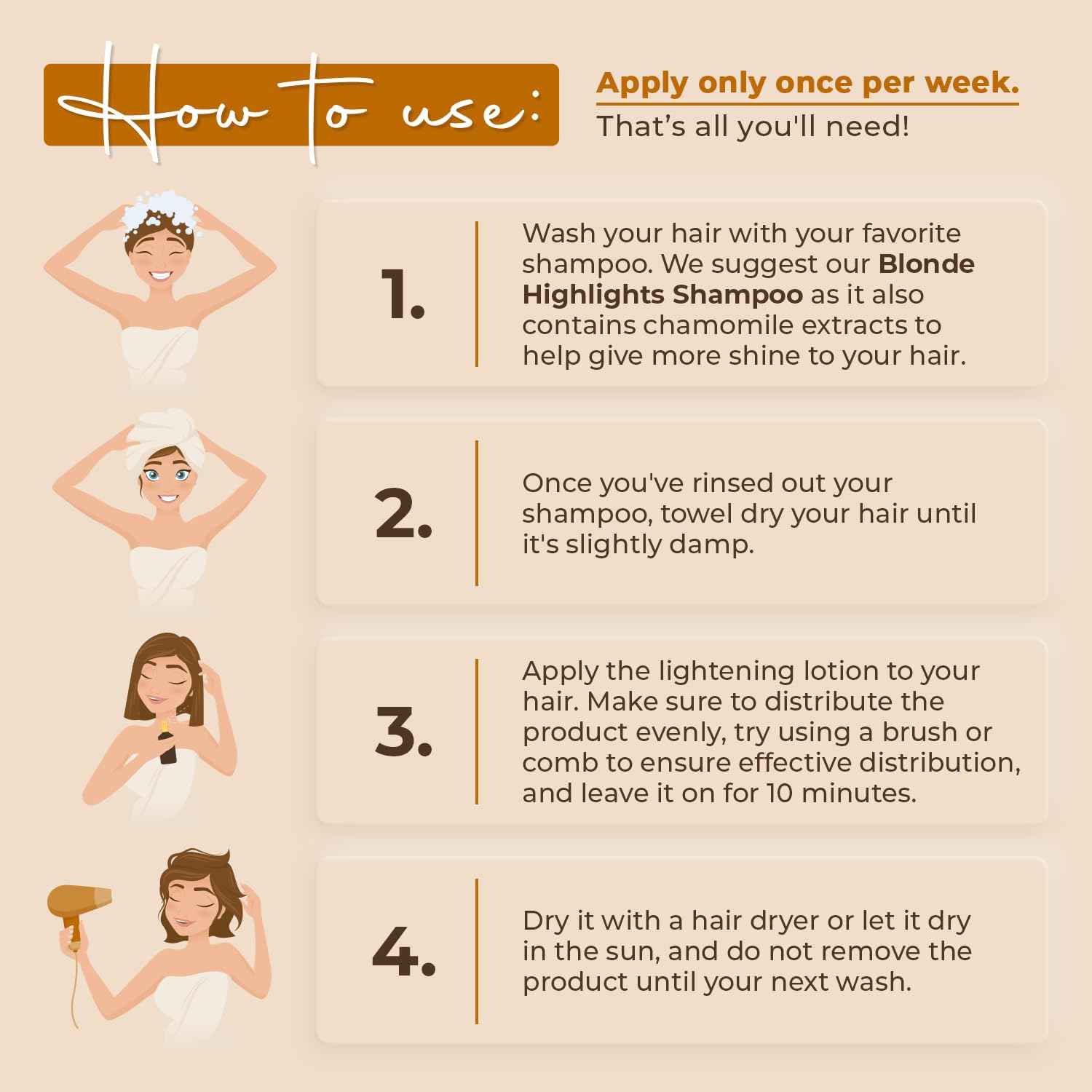 Camomila Intea Blonde Spray – Chamomile Hair Lightener with Gentle Color – No Ammonia or Parabens – 3.4oz