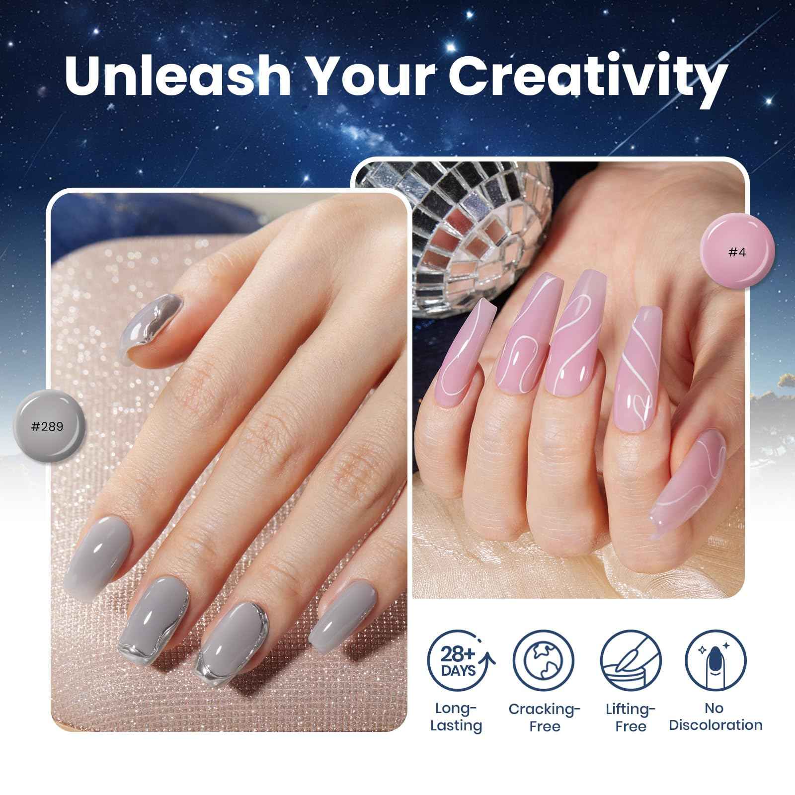 Beetles 22 Colors Poly Extension Gel Nail Kit With U V Lamp Jelly Nude Pink All In One Poly Nail Gel Starter Kit With Base Top Coat Manicure Salon Gift for Women Girls