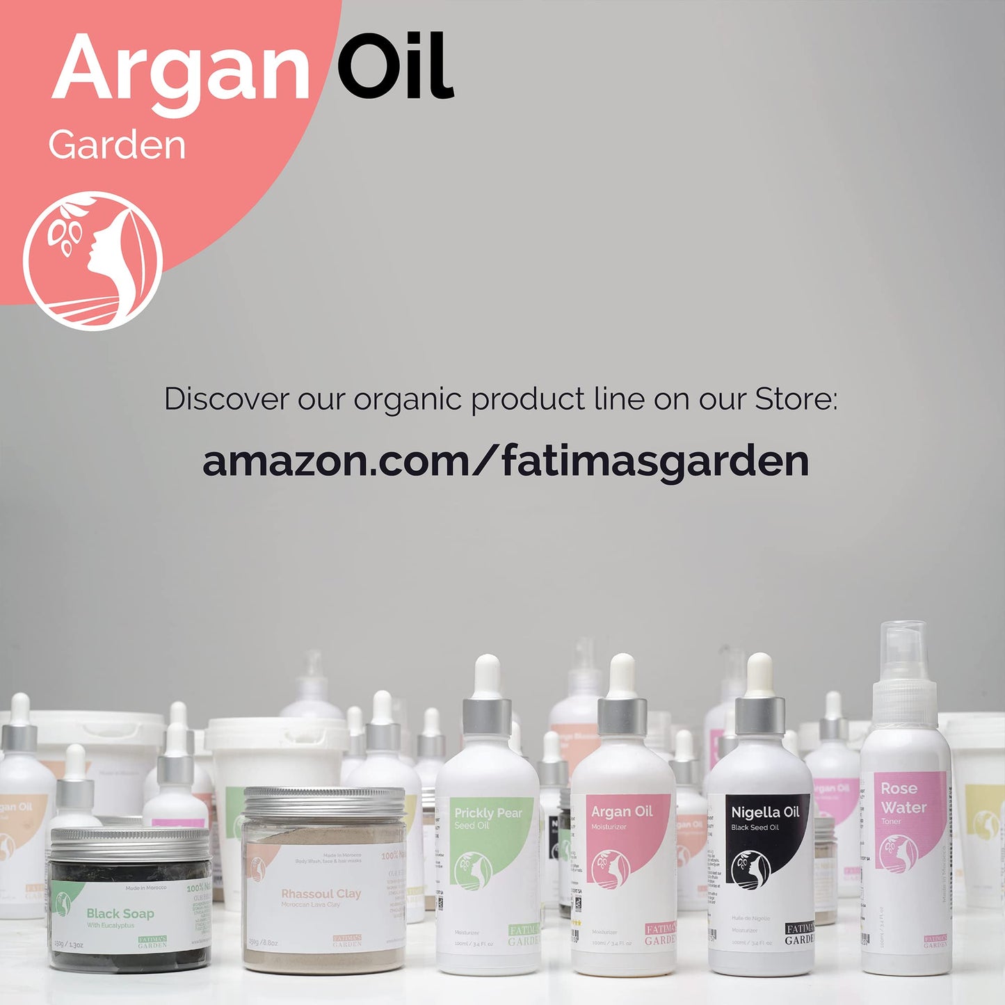 Fatima's Garden Argan Oil - Organic Moisturizer for Skin & Hair, 50ml