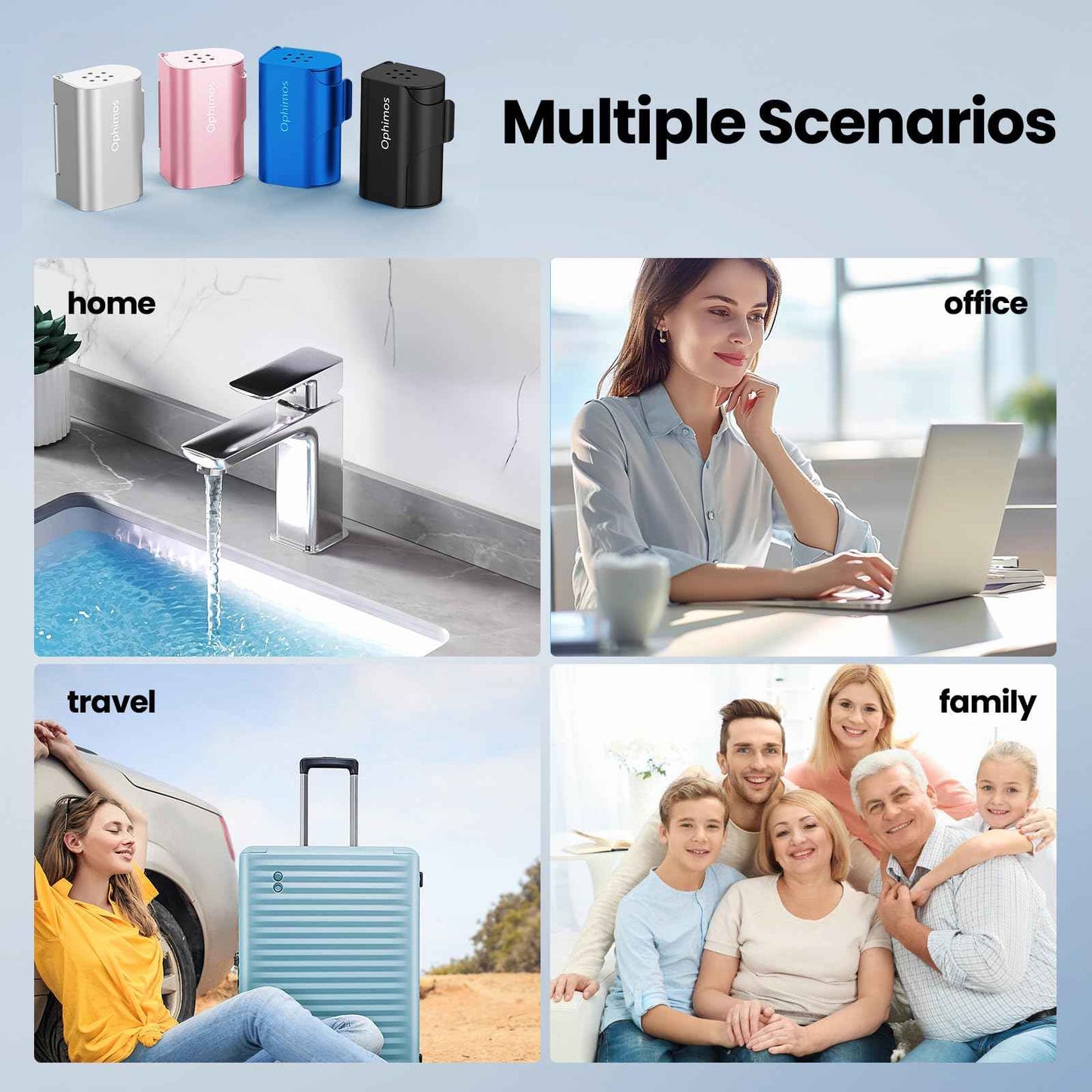 Ophimos Aluminum Alloy Toothbrush Head Cover/Cap/Protector Case,Travel Toothbrush Covers Long-lasting Toothbrush Head Caps for Most Electric/Manual Brushes, 2 Count -Silver+Pink