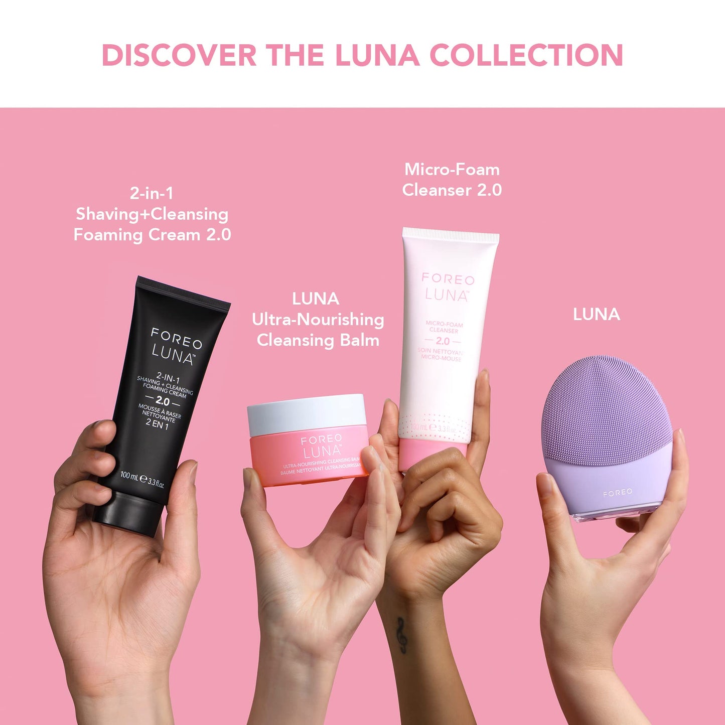 FOREO LUNA Nourishing Cleansing Balm - Gentle Waterproof Makeup Remover - Waterless Oil Cleanser - Eye Makeup Remover - Vegan - Cruelty & Fragrance-Free, Eco-Friendly - 2.5 fl. oz