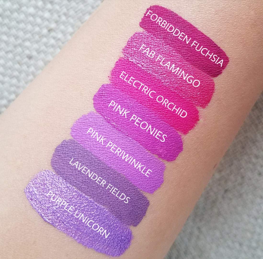 Aromi Neon Pink Liquid Lipstick | Bright Magenta Lip Color, Vegan, Cruelty-free, Hot Pink, Smudge Proof, Long-lasting, Handmade (Electric Orchid)