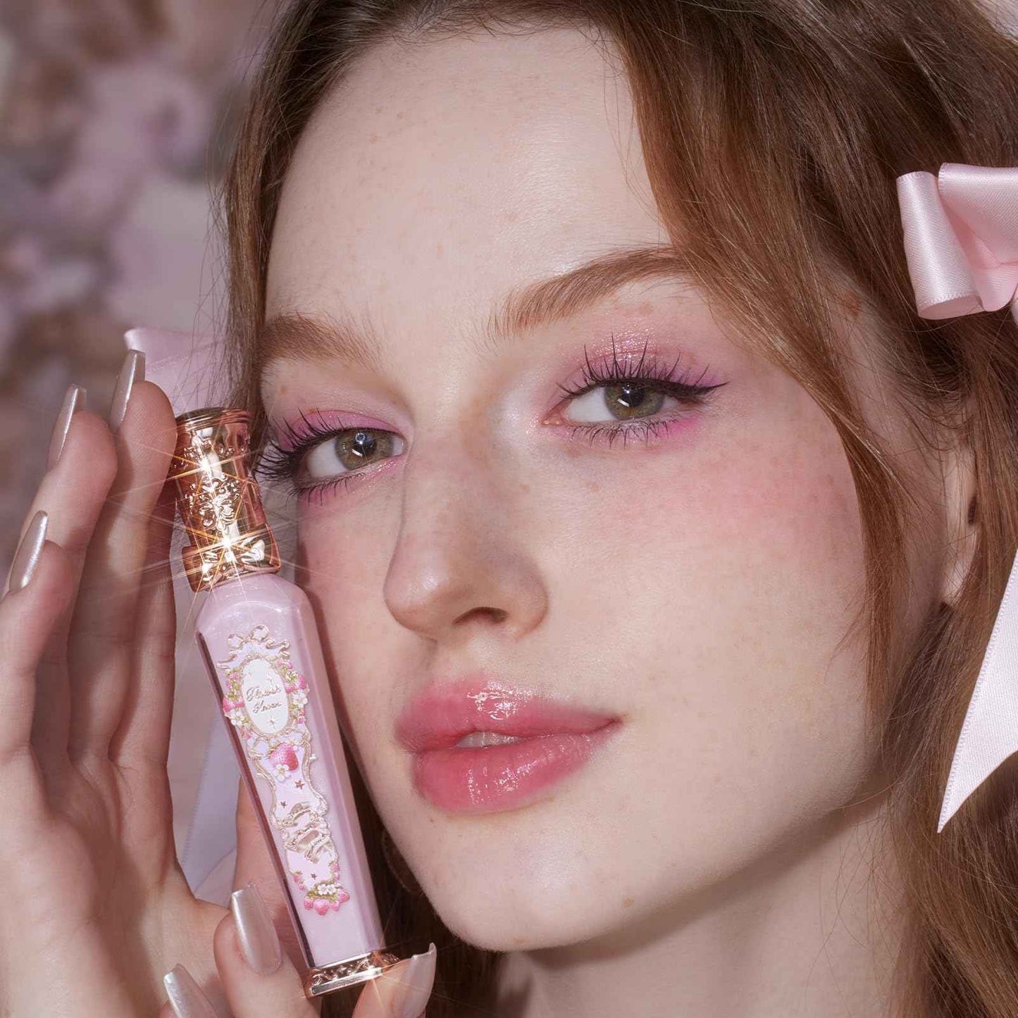 Flower Knows Violet Strawberry Rococo Glowy Lip Gloss G01 Little Angel Matte Lipstick C05