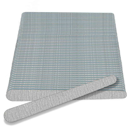 Flowery Disposable High-Speed Shiner, Dual-Grit 100/180 Nail Files, Individually Wrapped, Single-Use, 100 ct