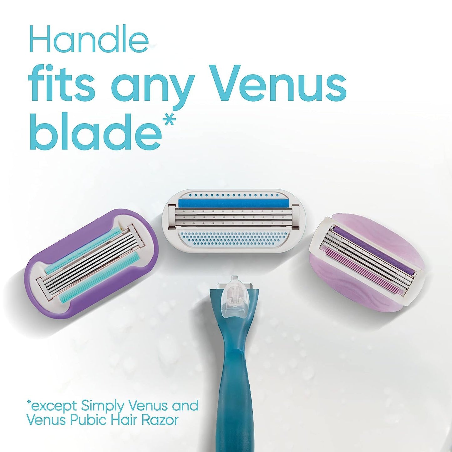 Gillette Venus Smooth Razors for Women, Includes 1 Handle, 6 Razor Blade Refills