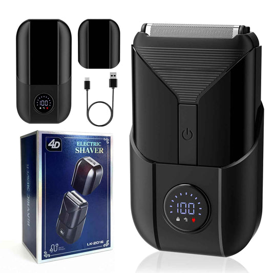 VNTGSHVER Foil Shavers for Men - Smooth & Close Electric Razor, USB-C Rechargeable Razor, High Precision Electric Face Shaver, Waterproof, Cordless, Dual-Action SkinSafe Foil Blades