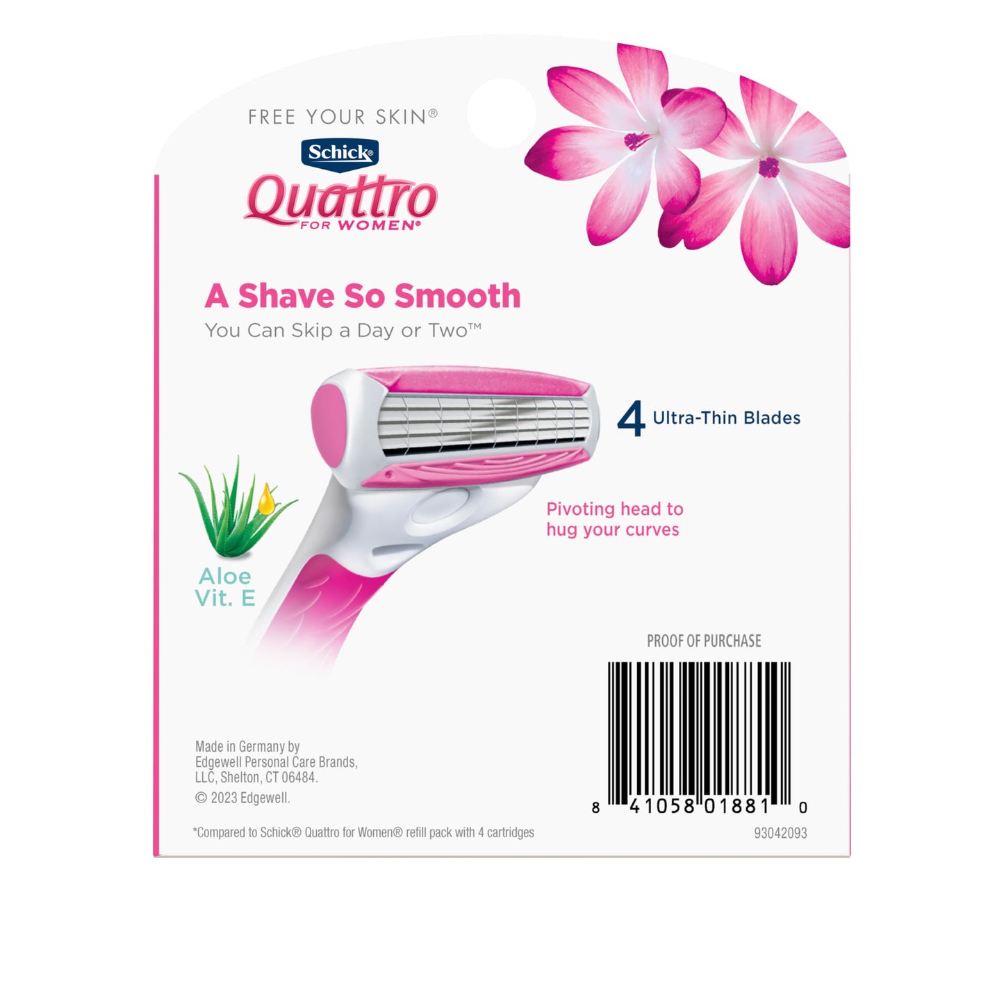 Schick Quattro Womens Razor Refllls Value Pack - 8 Count