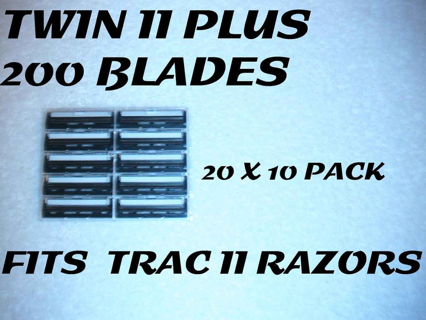 200 Twin Blade Razor Cartridges - Fit Trac 2 and Atra Razor Handles