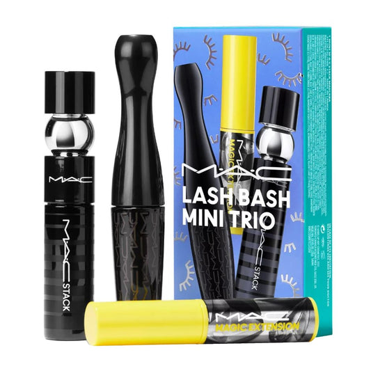 M.A.C Cosmetics Lash Bash Mini Mascara Trio - MACStack Mascara - 5MM Fibre Mascara - 3D Black Lash Mascara - Travel Size