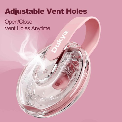 Dukya Retainer Case - mouth guard and Orthodontic Aligner Case, Adjustable air holes, Fashion, Multifunctional Portable Box - Sakura Pink