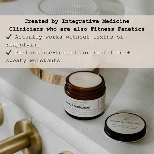 Vanilla Tallow Deodorant – 100% Food-Grade Natural Deodorant with Grass-Fed Tallow & Coconut Oil – 2oz Jar – Aluminum-Free, Baking Soda-Based – For Men, Women & Kids