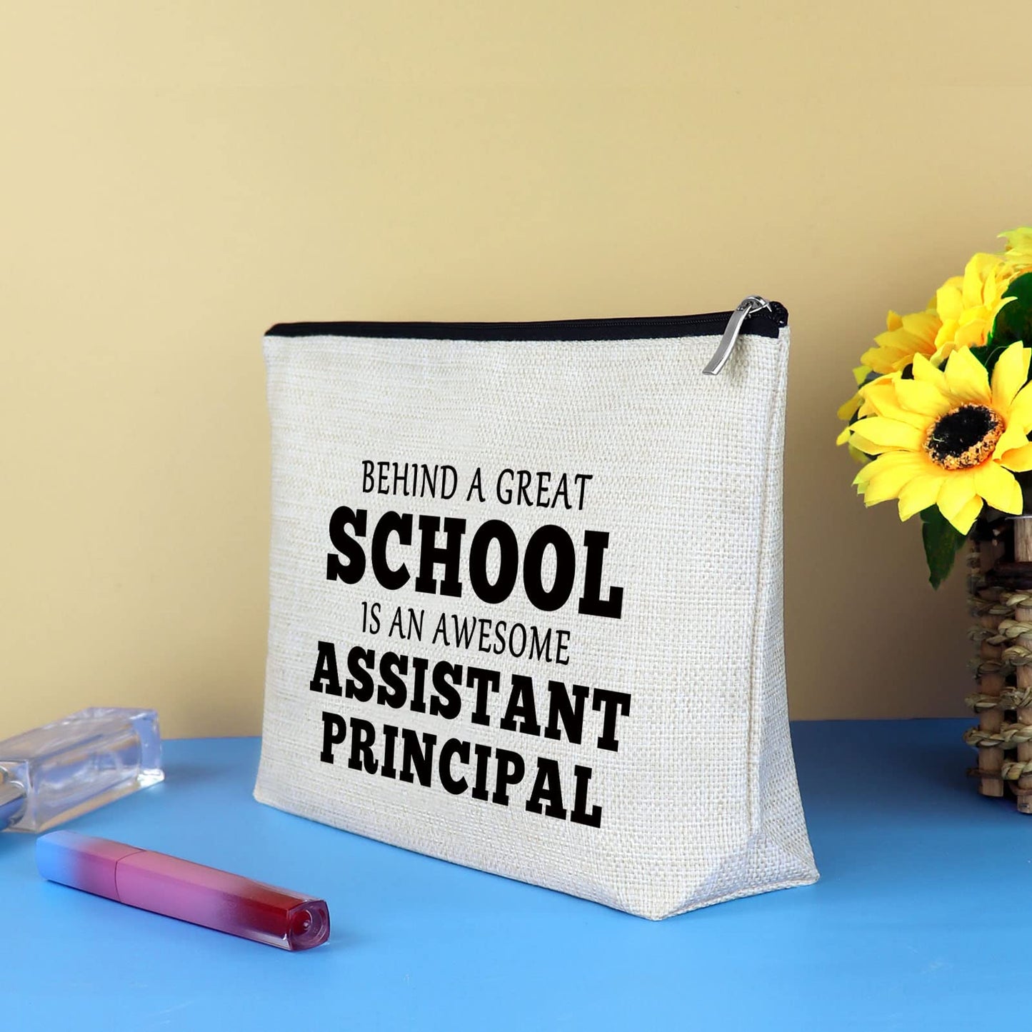 Assistant Principal Gift Principal Makeup Bag Gift Assistant Principal Appreciation Gift Cosmetic Bag Thank You President Teacher Graduation Gift Assistant Principal Retirement Goodbye Farewell Gift