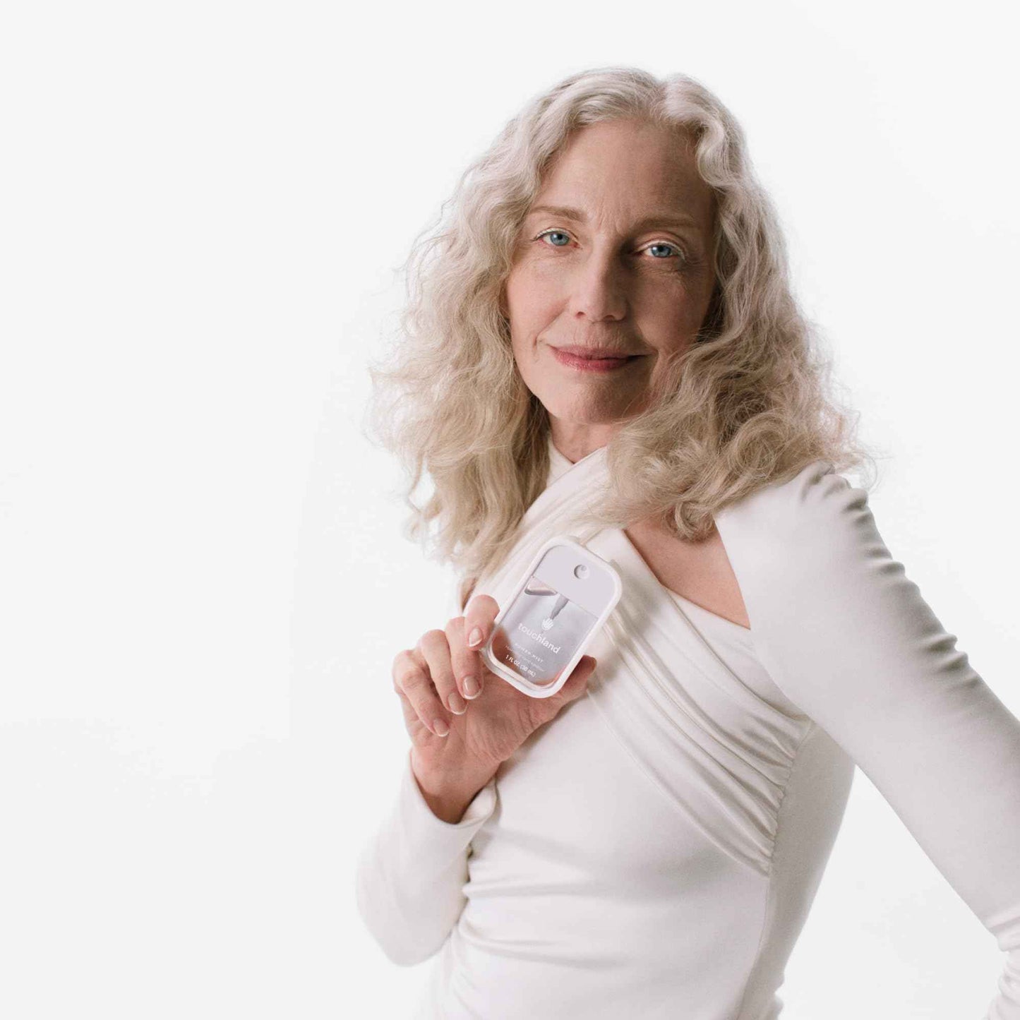 Touchland Hand Sanitizer Mist Case Trio Set (White, Pink, Black), Protective and Stylish Hand Sanitizer Spray Accessories, Silicone Cases with Keyring (Set of 3)