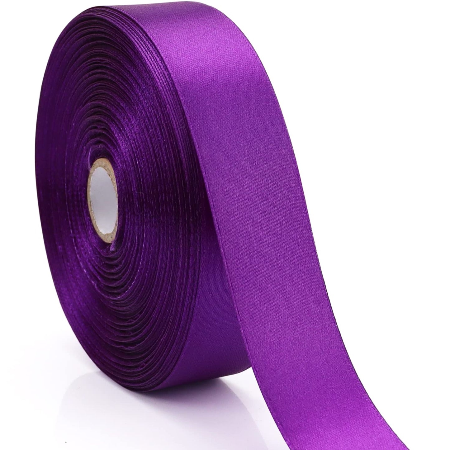 Nsilu 1 inch Purple Ribbon for Gift Wrapping 50 Yards Perfect Wedding Party Wreath Sewing DIY Hair Accessories Decoration Floral Hair Balloons Other Projects