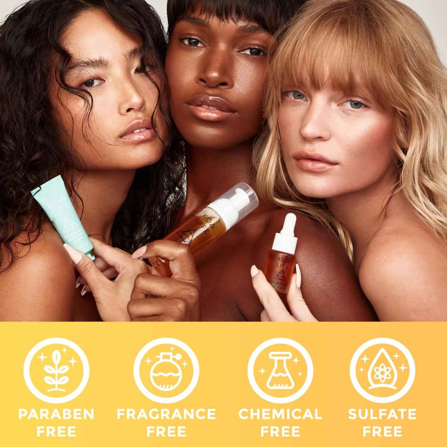 KOA LIFE Vit-C Brightening Facial Cleanser XL - Vitamin C Facial Wash, Skin Illuminating Face Wash, Gentle Foam Cleanser, Vegan - 3.38 Fl Oz