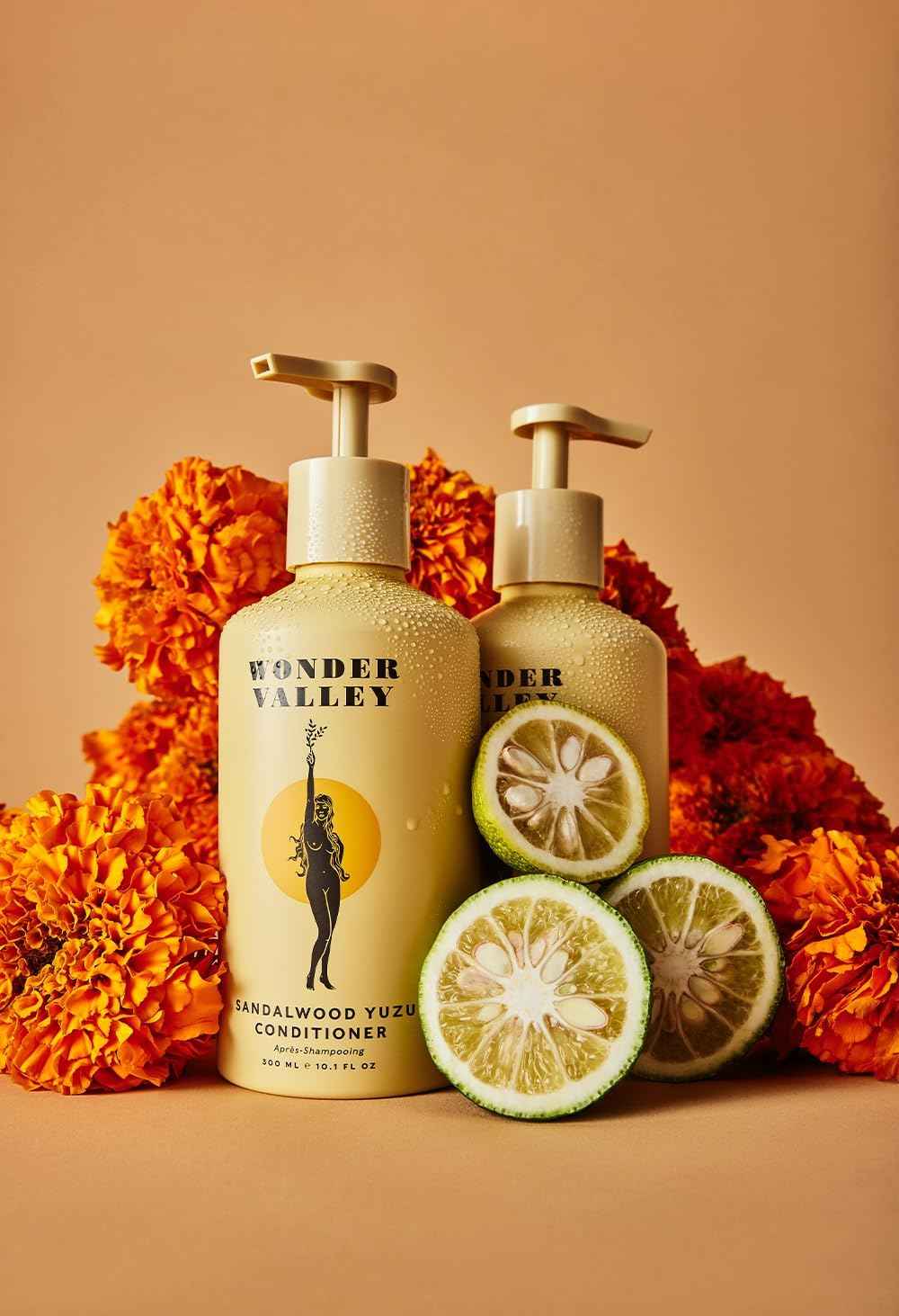 WONDER VALLEY - Sandalwood Yuzu Conditioner | Vegan, Cruelty-Free, Sulfate-Free | Softens, Detangles, and Restores Moisture (10.1 fl oz | 300 ml)