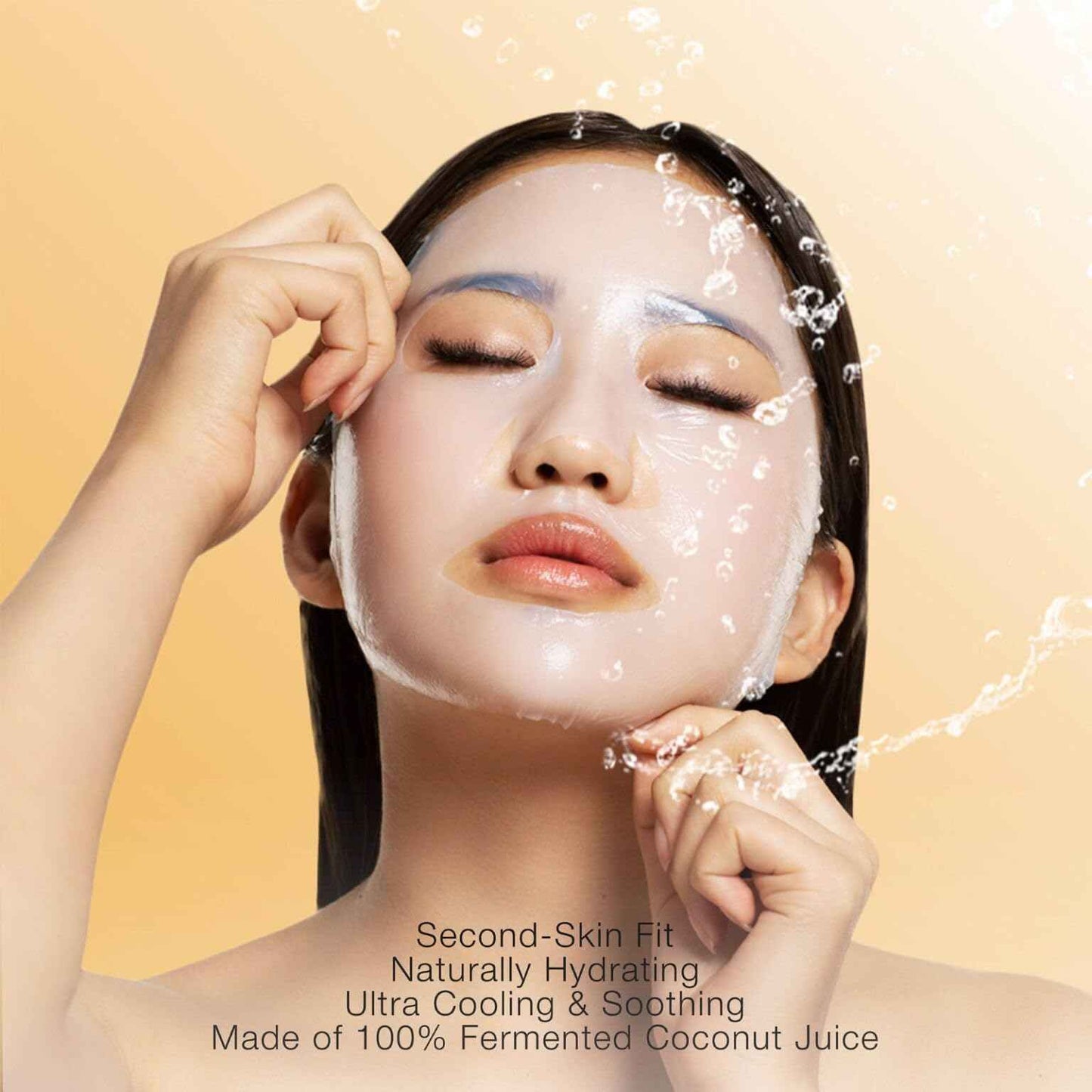 STARSKIN After Party 4x40g, Bio-Cellulose Brightening Face Mask for all Skin Types, Korean Skincare Mask infused with Vitamin C Serum and Niacinamide, Energizing and Soothing, K Beauty Skincare