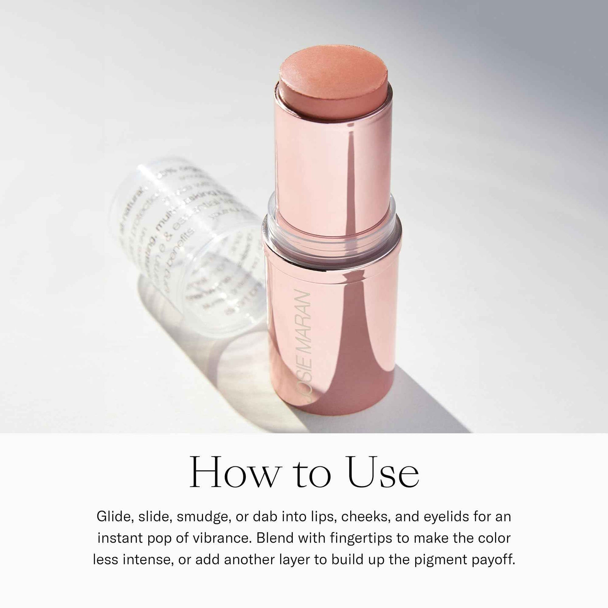 Josie Maran 3-Piece Color Makeup Kit - Argan Oil-Based Makeup Balm for Lips, Cheeks and Eyes, Hyaluronic Acid Lip Plumper & Argan Black Mascara (3 Piece Set)