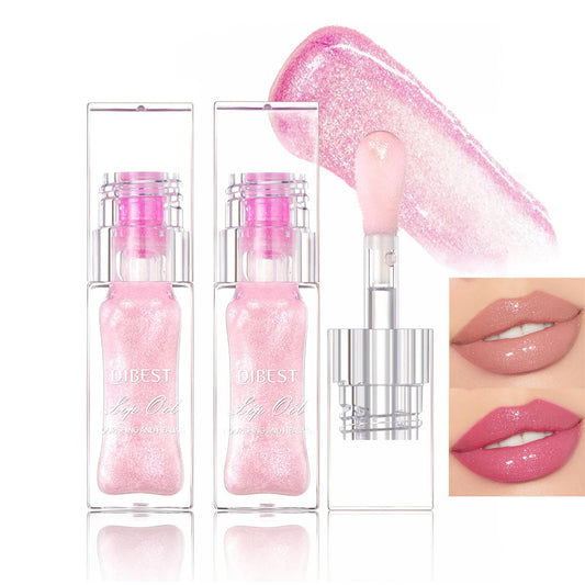 Yishifa 2PCS Magic Color Changing Lip Oil,2024 New Lip Gloss Base,Moisturizing Color Changing Plumping Lip Oil, Moisturizing Color Changing Lip Gloss,Warm Change Lip Glow Oil