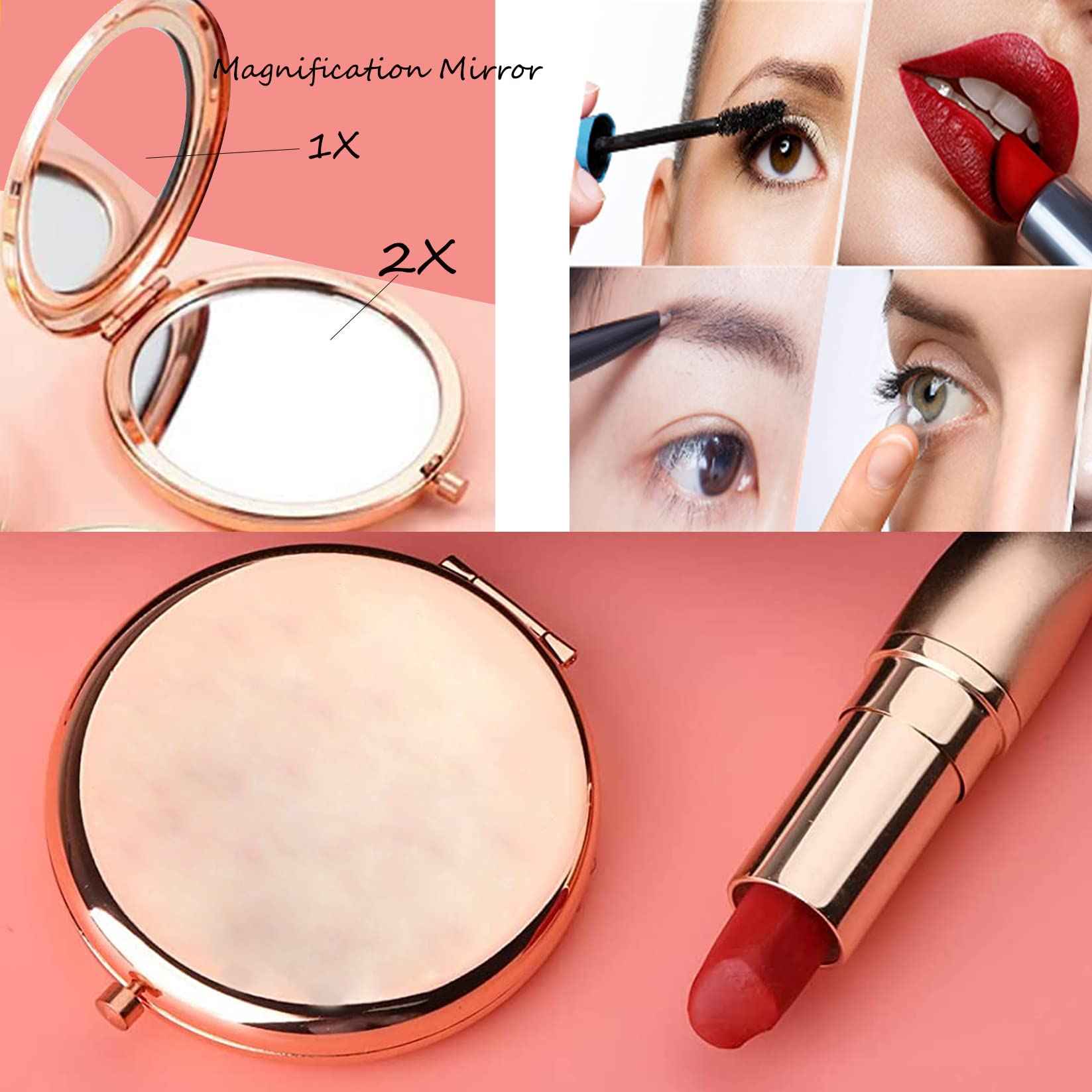 LQRI Faily Cartoon Tales Compact Mirror Fairy Bell Gift Laughter is Timeless Imagination Has No Age Makeup Mirror Fairy Inspired Gift for Fans (Laughter)