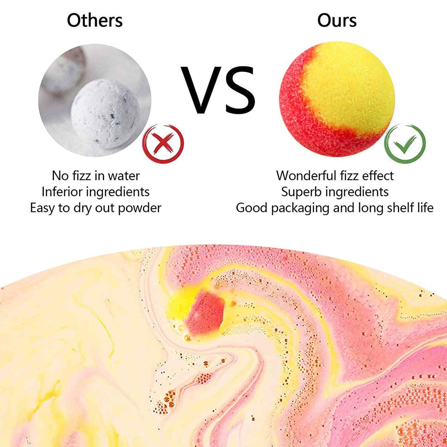 INTEYE Luxury Bath Bombs Gift Set - 54pc Skin-Nourishing Mineral Bath Salts with Natural Essential Oils & 9 Aromas | Spa-Qualit Self-Care for Women, Men, Kids (Eco-Friendly Packaging)